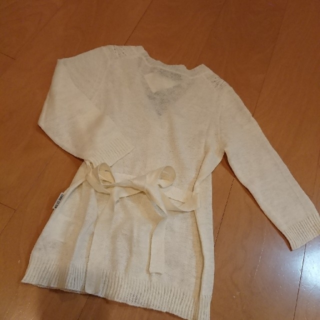 COMME CA ISM(コムサイズム)のコムサイズム麻カーディガン90 キッズ/ベビー/マタニティのキッズ服女の子用(90cm~)(カーディガン)の商品写真