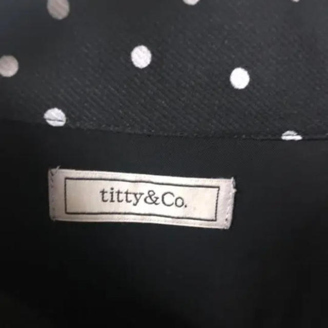 titty&co(ティティアンドコー)のtitty&Co/ティティアンドコー/カフス/シャツ/ドット レディースのトップス(シャツ/ブラウス(長袖/七分))の商品写真