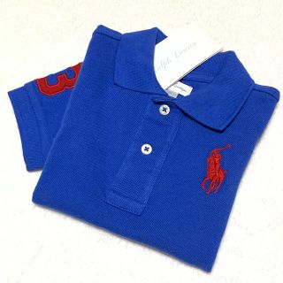 ラルフローレン(Ralph Lauren)の新品✨ビッグポニー ポロシャツ / ブルー 12M/80(Ｔシャツ)