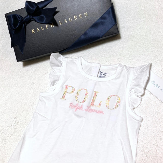 Ralph Lauren(ラルフローレン)のSALE⑅◡̈*♡ 新品 POLO フラッタースリーブ Tシャツ 12M/80 キッズ/ベビー/マタニティのベビー服(~85cm)(Ｔシャツ)の商品写真