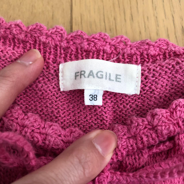 FRAGILE(フラジール)のフラジール　綿ニット　サイズ38 レディースのトップス(ニット/セーター)の商品写真