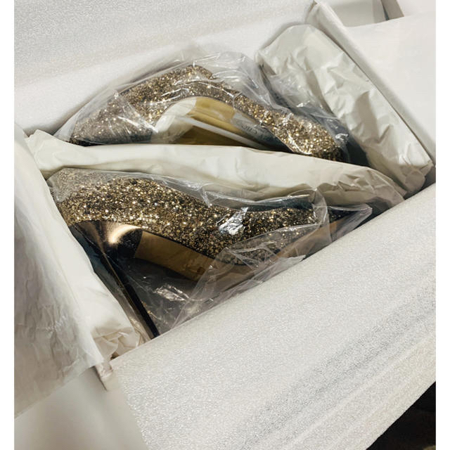 JIMMY CHOO グリッターパンプス ゴールド ハイヒール/パンプス JIMMY CHOO グリッターパンプス ゴールド ハイヒール/パンプス