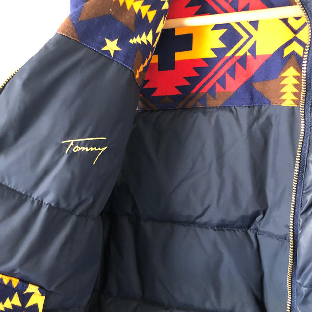 TOMMY(トミー)のTOMMY リバーシブルダウンベスト Lサイズ メンズのジャケット/アウター(ダウンベスト)の商品写真