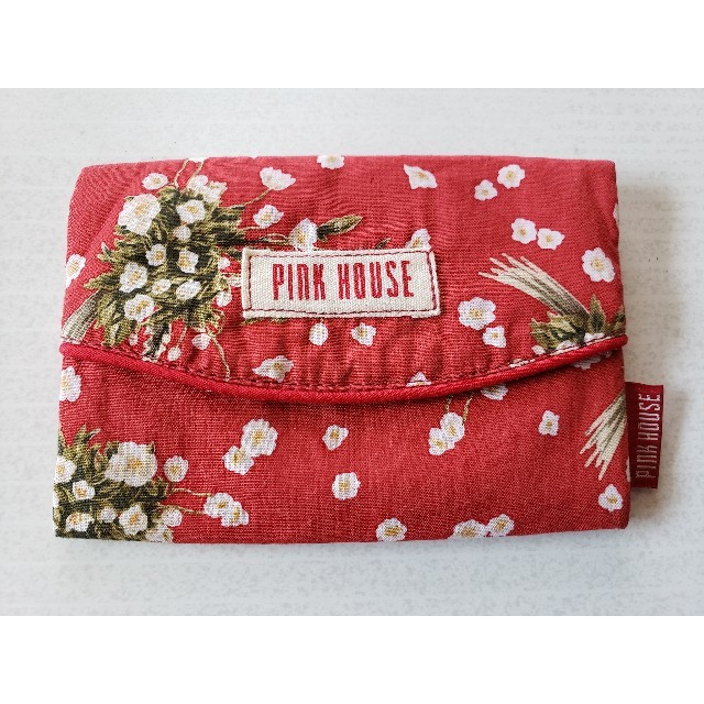 PINK HOUSE(ピンクハウス)のピンクハウス💓可愛い花柄のティッシュケース💓赤💓 レディースのファッション小物(ポーチ)の商品写真