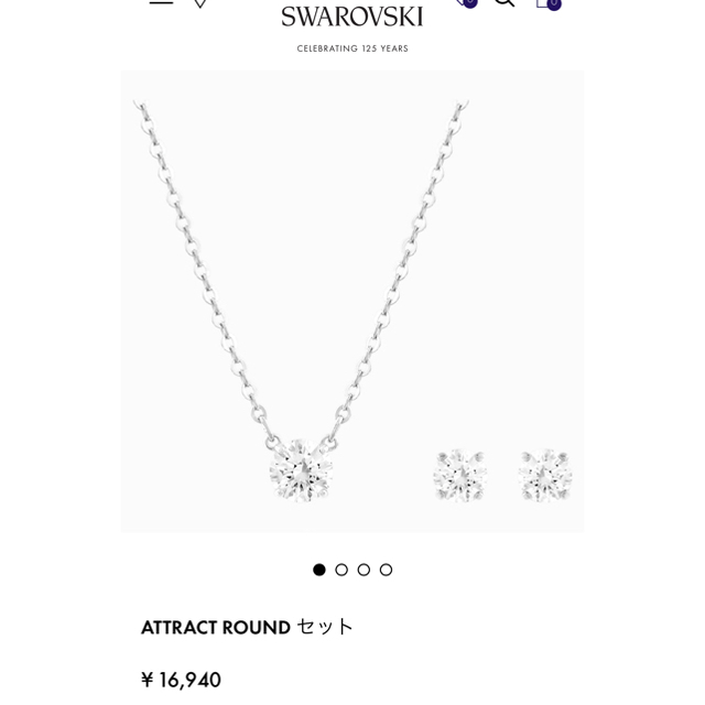 SWAROVSKI(スワロフスキー)のSWAROVSKI ３点セット レディースのアクセサリー(ネックレス)の商品写真