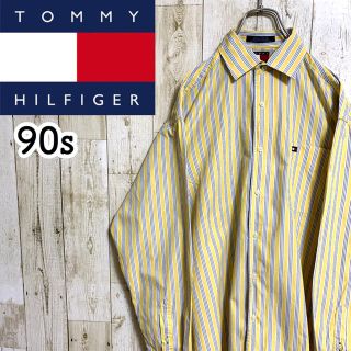 トミーヒルフィガー(TOMMY HILFIGER)の【激レア】トミーヒルフィガー☆オールドトミーロゴ刺繍 マルチストライプBDシャツ(シャツ)