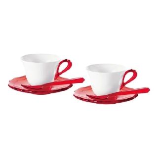 グッチーニ guzzini エスプレッソカップ 2客セット レッド (グラス/カップ)