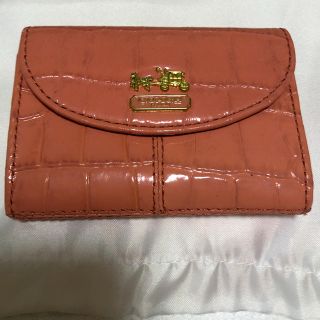 コーチ(COACH)のコーチ クロコ調 名刺入れ カードケース 新品(名刺入れ/定期入れ)