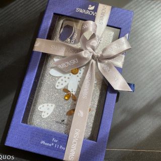 スワロフスキー(SWAROVSKI)の【新品未開封】SWAROVSKI iPhone11Pro ケース　FLOWER(iPhoneケース)