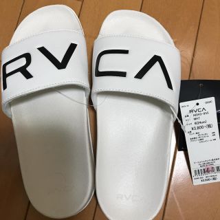 ルーカ(RVCA)のRVCA サンダル ホワイト　24センチ新品(サンダル)