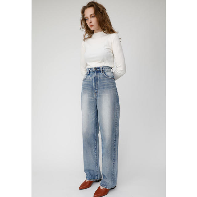 moussy(マウジー)のHW DAMAGE LOOSE STRAIGHT 26inch レディースのパンツ(デニム/ジーンズ)の商品写真