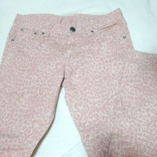 レオパードピンクストレッチパンツ(カジュアルパンツ)