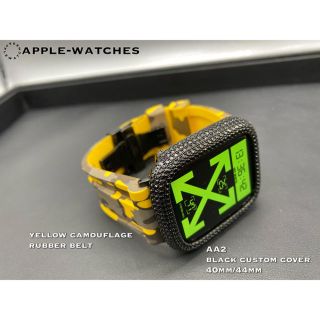 Apple Watch - 春仕様□アップルウォッチカスタムカバーベルトセット