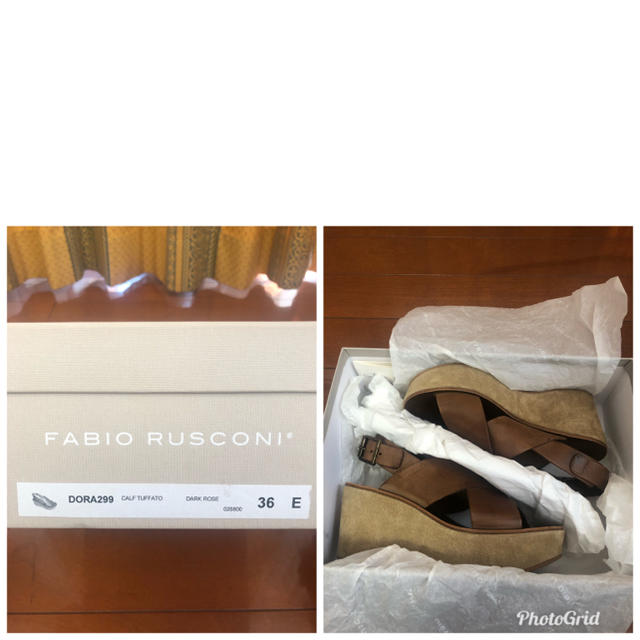 FABIO RUSCONI(ファビオルスコーニ)の【ファビオルスコーニ】クロスサンダル★美品 レディースの靴/シューズ(サンダル)の商品写真