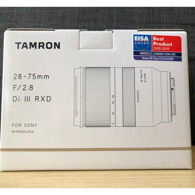 TAMRON(タムロン)の【未開封新品】タムロン28-75mm F/2.8 DiIII RXD eマウント スマホ/家電/カメラのカメラ(レンズ(ズーム))の商品写真