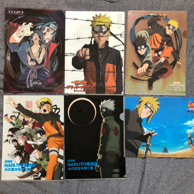 非売品 Naruto ナルト クリアファイル 6枚まとめ Merchpunk