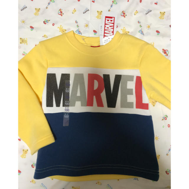 MARVEL(マーベル)のMARVEL 裏起毛トレーナー　100 キッズ/ベビー/マタニティのキッズ服男の子用(90cm~)(Tシャツ/カットソー)の商品写真