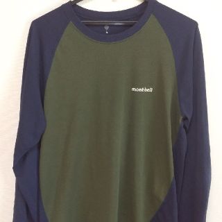 モンベル(mont bell)のモンベル ウイックロン 長袖 ラグラン 緑/紺(Tシャツ/カットソー(七分/長袖))