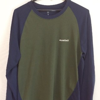モンベル(mont bell)のモンベル ウイックロン 長袖 ラグラン 緑/紺(Tシャツ/カットソー(七分/長袖))