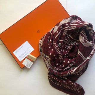 エルメス(Hermes)のエルメスJEUDES OMNIBUS ET DAMES BLANCHESカシシル(マフラー/ショール)