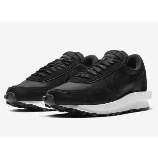 サカイ(sacai)のNIKE SACAI LDWAFFLE black nylon leather(スニーカー)