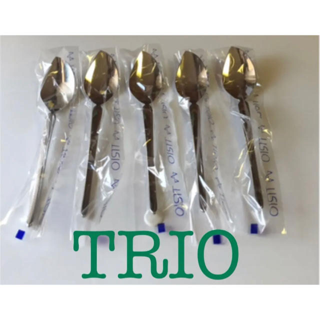 TRIO(トリオ)の【新品 未使用】【TRIO(トリオ) 】ステンレス スプーン 5本セット インテリア/住まい/日用品のキッチン/食器(カトラリー/箸)の商品写真