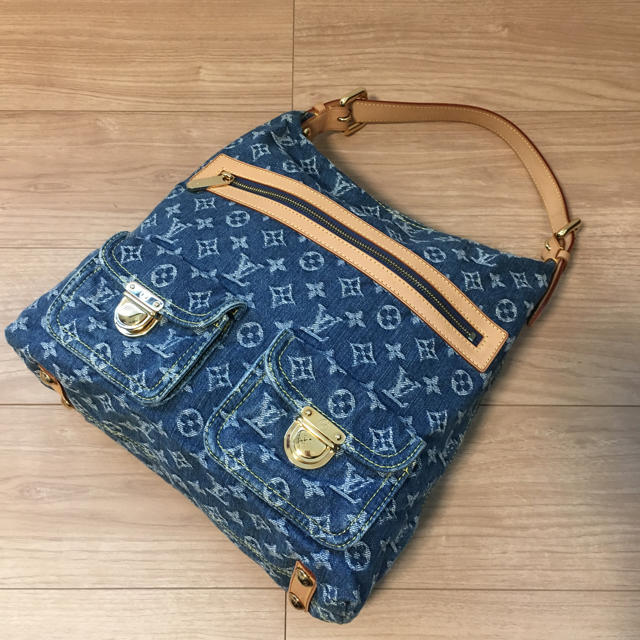 LOUIS VUITTON - 新品同様 正規品 ルイヴィトン モノグラム デニム バギーGM ショルダーバッグ