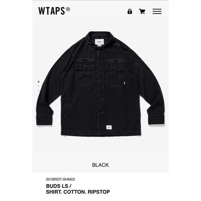 WTAPS 20SS BUDS LS BLACK L新品未使用