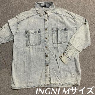 イング(INGNI)のINGNI Mサイズ ケミカルダンガリーシャツ(シャツ/ブラウス(長袖/七分))