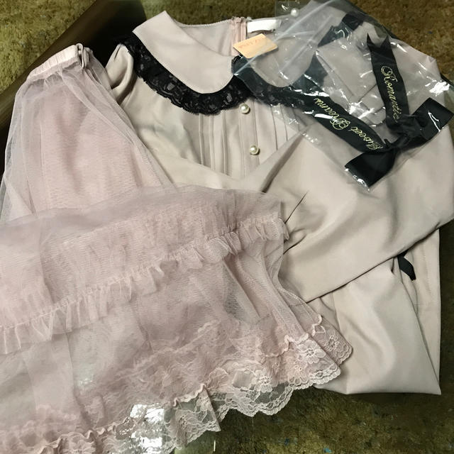 LIZ LISA(リズリサ)のシースルーチュールスカート付きワンピース レディースのスカート(ロングスカート)の商品写真