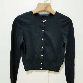 ラルフローレン(Ralph Lauren)のRALPH LAUREN　春物黒カーディガン(カーディガン)