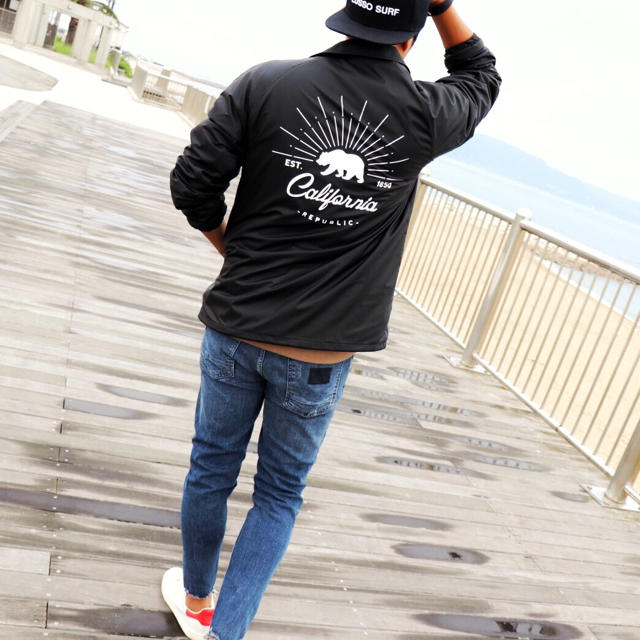 STUSSY - ストリート系コーデ☆LUSSO SURF コーチジャケット Sサイズの