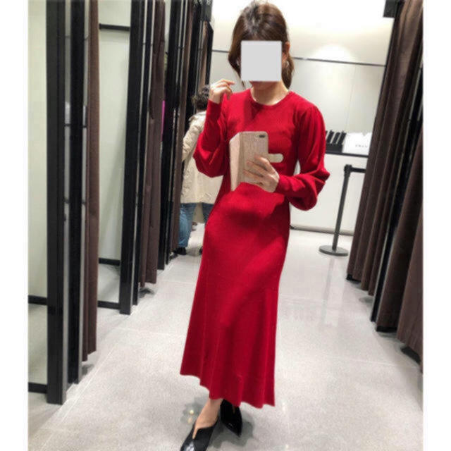 ZARA 新品☆ZARA パフスリーブワンピース の通販 by 取引停止中|ザラならラクマ 美品♡ZARA 完売 ラスティックワンピース ロングワンピース ノースリーブ