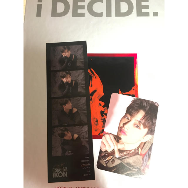 iKON(アイコン)のiKON CD i DECIDE RED ユニョン　トレカ エンタメ/ホビーのCD(K-POP/アジア)の商品写真
