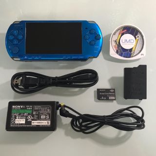 プレイステーションポータブル(PlayStation Portable)のPSP-3000  バイブラントブルー(携帯用ゲーム機本体)