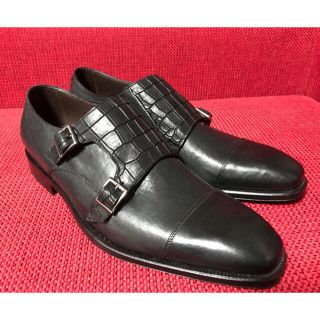 クロケットアンドジョーンズ(Crockett&Jones)の【新品未使用】TAGLIATORE タリアトーレ Wモンクシューズ(ドレス/ビジネス)