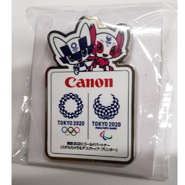 Canon オフィシャルスポンサー TOKYO 2020 オリジナルピンバッチ-me.com.kw