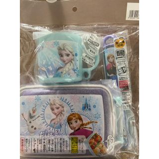 ディズニー(Disney)のアナと雪の女王 エルサ お弁当箱 ランチボックス コップ お箸 セット(弁当用品)