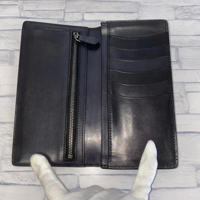 高級品※超レア※クロコダイル 二つ折り長財布 グレー 本ワニ革 腹一枚革