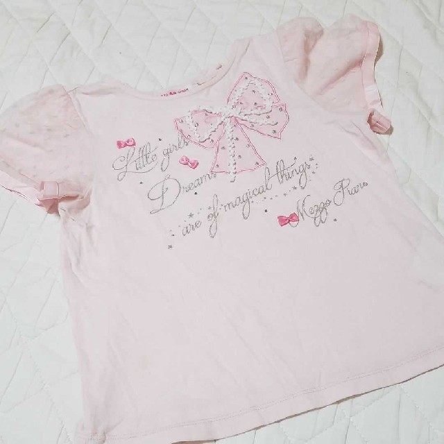 mezzo piano(メゾピアノ)のメゾピアノ　130 　Tシャツ　mezzopiano キッズ/ベビー/マタニティのキッズ服女の子用(90cm~)(Tシャツ/カットソー)の商品写真