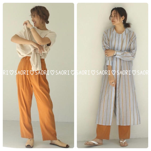 TODAYFUL(トゥデイフル)のrunaさま専用【新品タグ付】Vintagesatin Tuck Pants レディースのパンツ(カジュアルパンツ)の商品写真