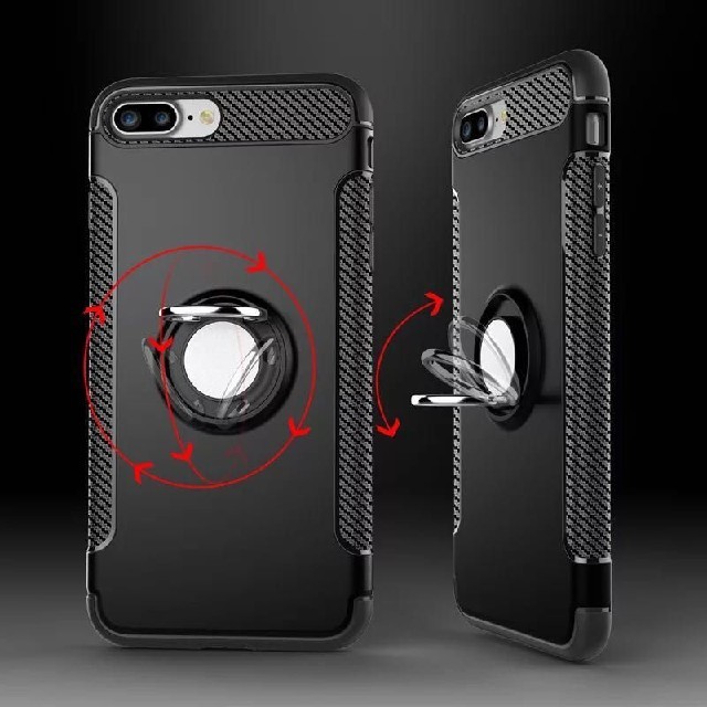 iPhone7 iPhone8 ケース　ピンク　リング付き　落下防止 スマホ/家電/カメラのスマホアクセサリー(iPhoneケース)の商品写真
