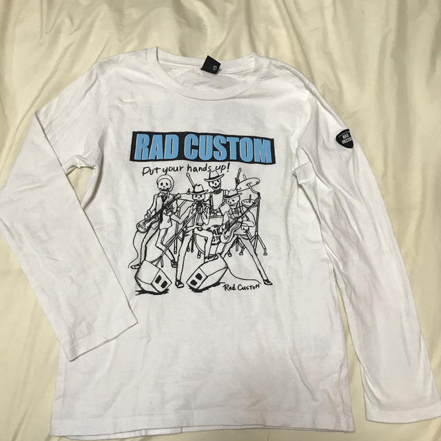 RAD CUSTOM(ラッドカスタム)のRAD CUSTOM 白　ロンT 150 キッズ/ベビー/マタニティのキッズ服男の子用(90cm~)(Tシャツ/カットソー)の商品写真