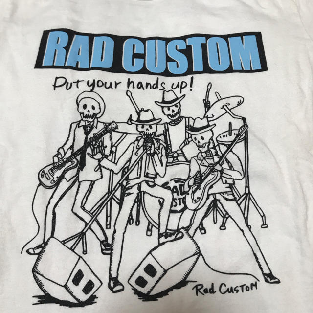 RAD CUSTOM(ラッドカスタム)のRAD CUSTOM 白　ロンT 150 キッズ/ベビー/マタニティのキッズ服男の子用(90cm~)(Tシャツ/カットソー)の商品写真