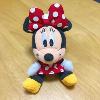 ディズニー(Disney)の【美品】ミニーちゃん ぬいぐるみキーホルダー(キーホルダー)