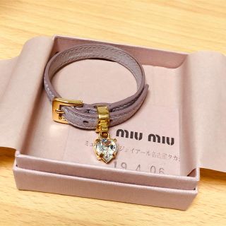 ミュウミュウ(miumiu)のMIUMIU マドラスレザー ブレスレット(ブレスレット/バングル)