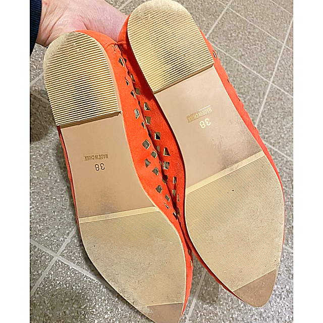 MERCURYDUO(マーキュリーデュオ)のフェイクスエードメッシュフラットパンプス レディースの靴/シューズ(ハイヒール/パンプス)の商品写真