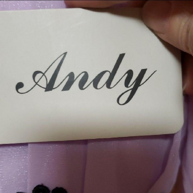 Andy(アンディ)のお値下げ　アンディ　新品　タグつき　ワンピース　ドレス　キャバ　パープル レディースのフォーマル/ドレス(ナイトドレス)の商品写真