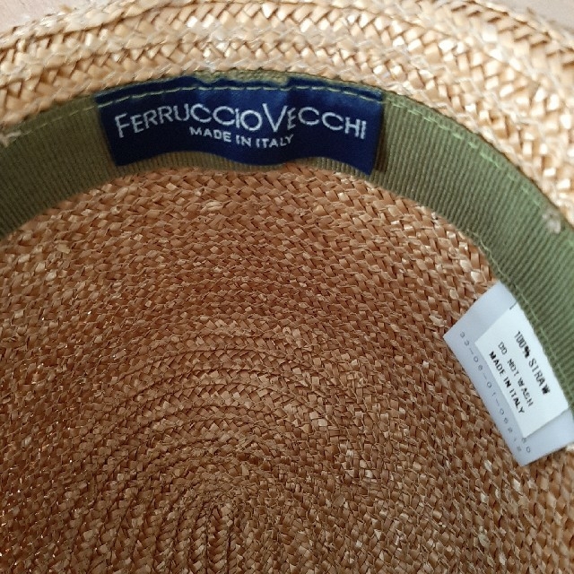 FERRUCCIO VECCHI(フェリシオベッキ)のサマーハット　麦わら帽子 レディースの帽子(麦わら帽子/ストローハット)の商品写真