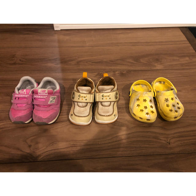 New Balance(ニューバランス)の女の子シューズ3点set キッズ/ベビー/マタニティのベビー靴/シューズ(~14cm)(スニーカー)の商品写真